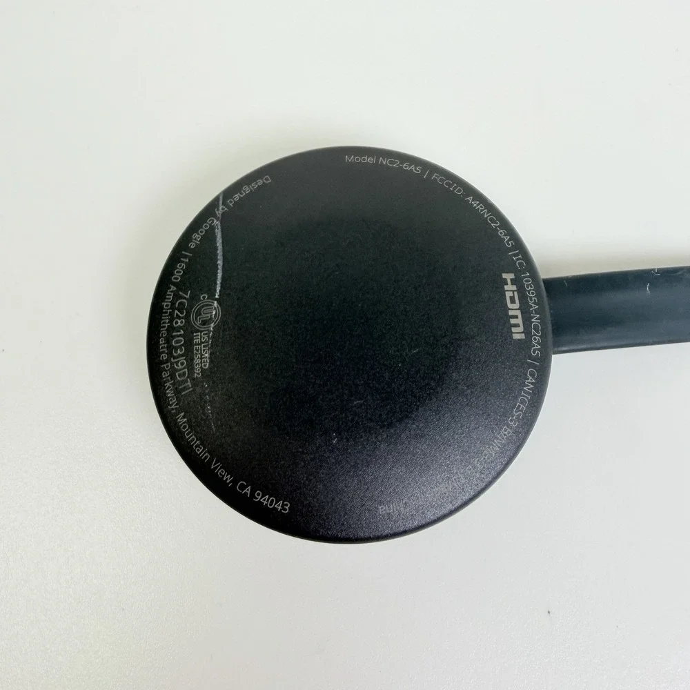 Google Chromecast 2nd Generation NC2-6A5 HDMI Streaming Media Player